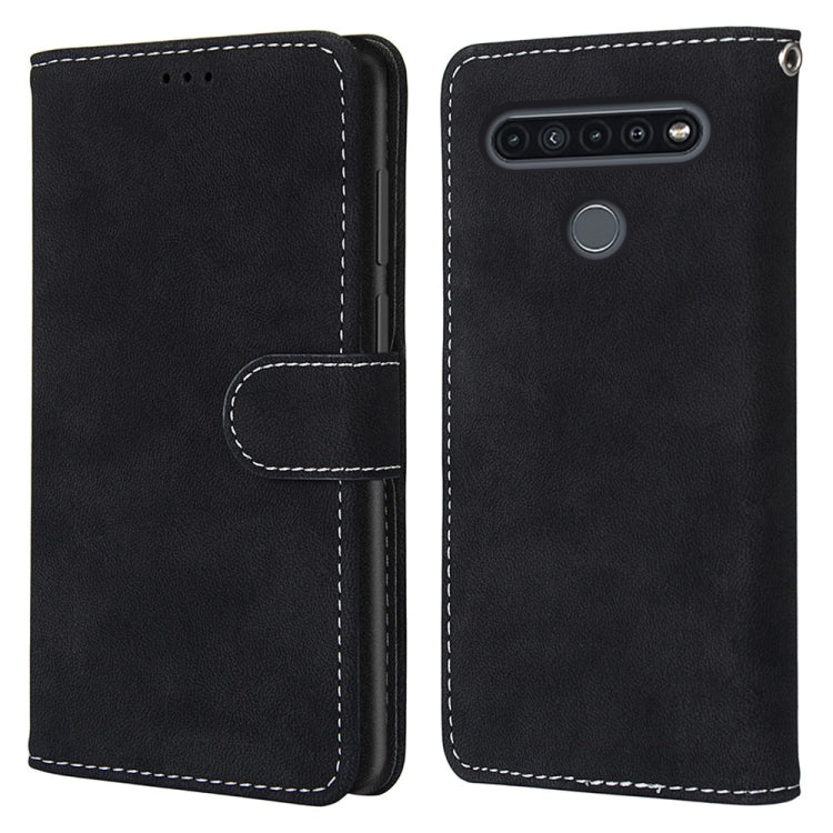 For LG K41S / K51S Retro Frosted Horizontal Flip PU Leather Case with Holder & Card Slots & Wallet & Photo Frame