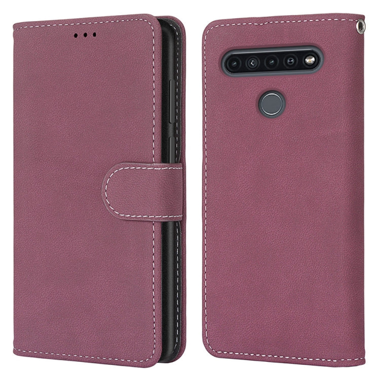 For LG K41S / K51S Retro Frosted Horizontal Flip PU Leather Case with Holder & Card Slots & Wallet & Photo Frame