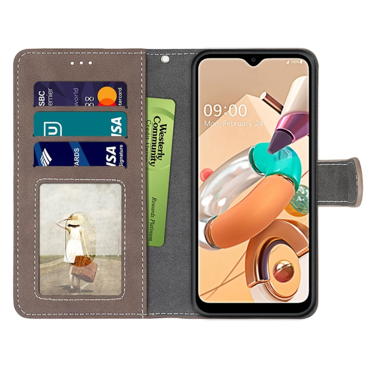 For LG K41S / K51S Retro Frosted Horizontal Flip PU Leather Case with Holder & Card Slots & Wallet & Photo Frame