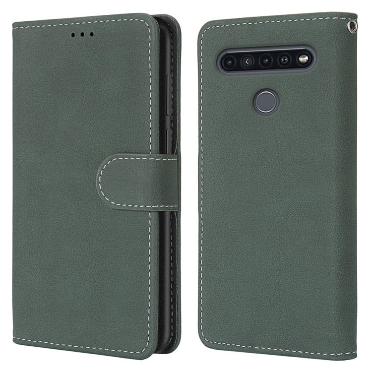For LG K41S / K51S Retro Frosted Horizontal Flip PU Leather Case with Holder & Card Slots & Wallet & Photo Frame