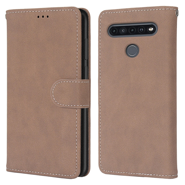 For LG K41S / K51S Retro Frosted Horizontal Flip PU Leather Case with Holder & Card Slots & Wallet & Photo Frame