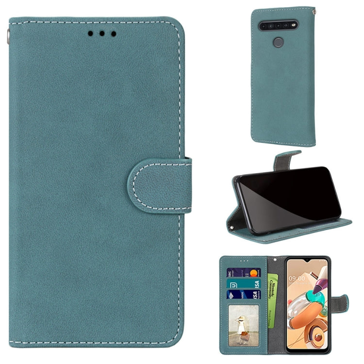 For LG K41S / K51S Retro Frosted Horizontal Flip PU Leather Case with Holder & Card Slots & Wallet & Photo Frame