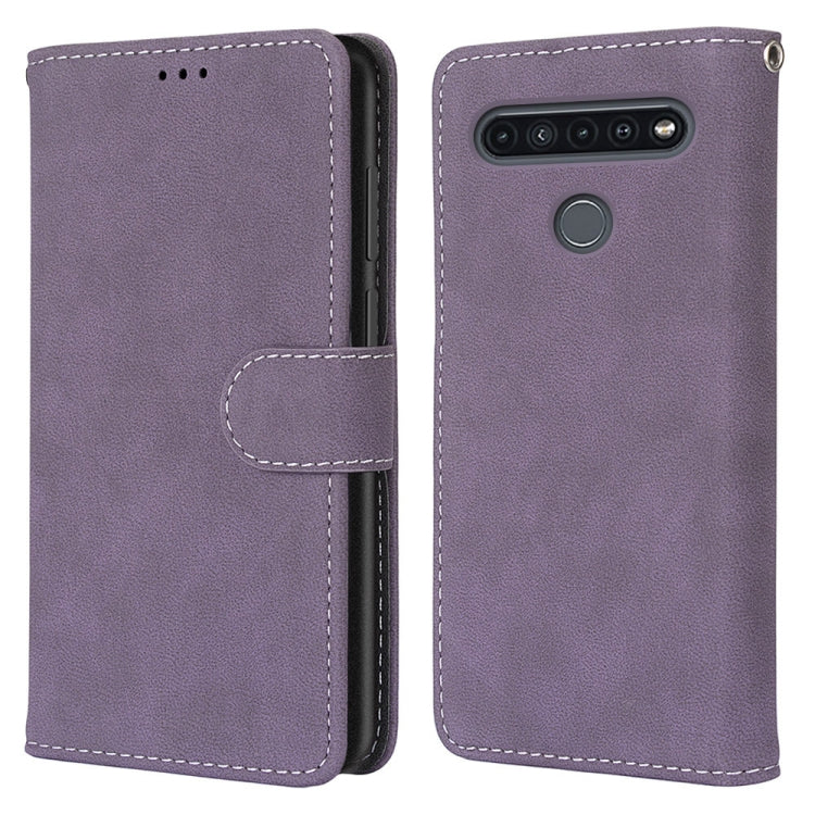 For LG K41S / K51S Retro Frosted Horizontal Flip PU Leather Case with Holder & Card Slots & Wallet & Photo Frame