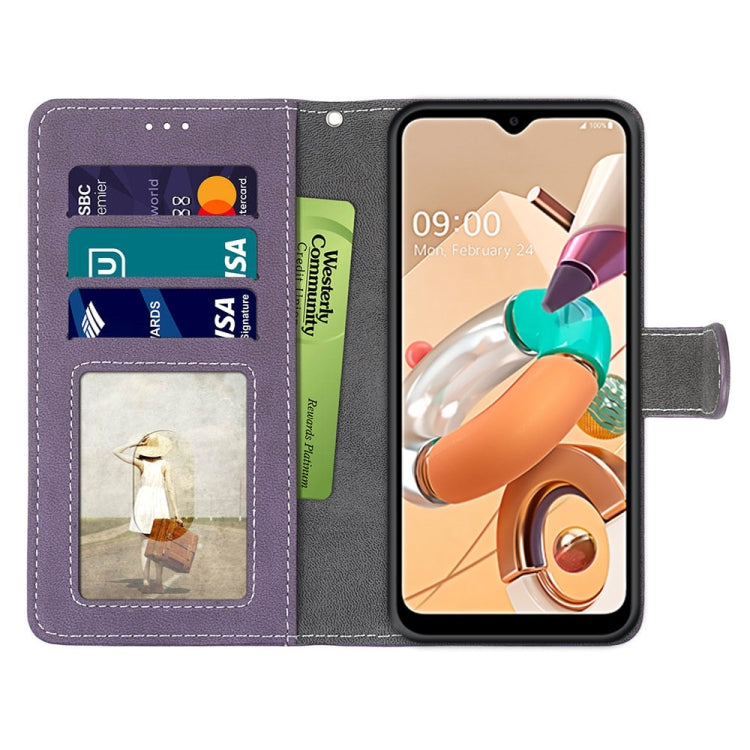 For LG K41S / K51S Retro Frosted Horizontal Flip PU Leather Case with Holder & Card Slots & Wallet & Photo Frame