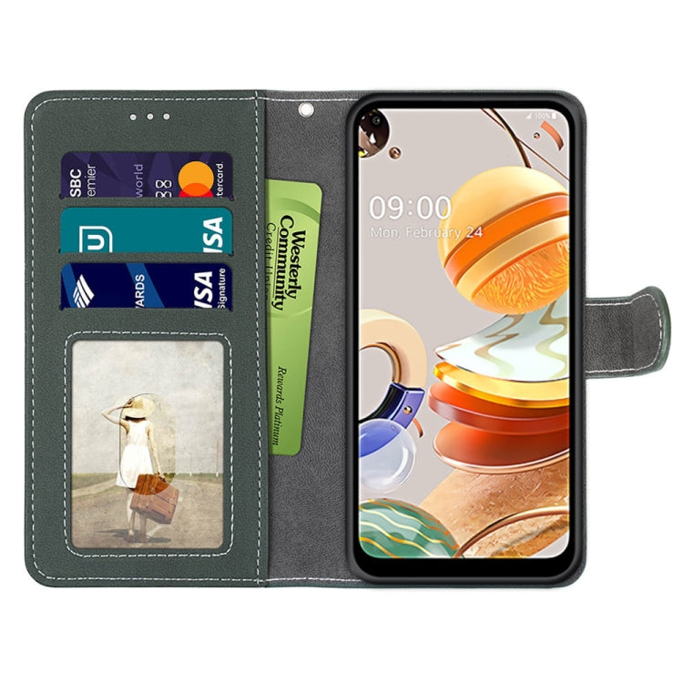 For LG K61 Retro Frosted Horizontal Flip PU Leather Case with Holder & Card Slots & Wallet & Photo Frame