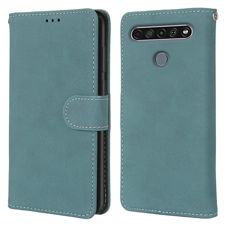 For LG K61 Retro Frosted Horizontal Flip PU Leather Case with Holder & Card Slots & Wallet & Photo Frame