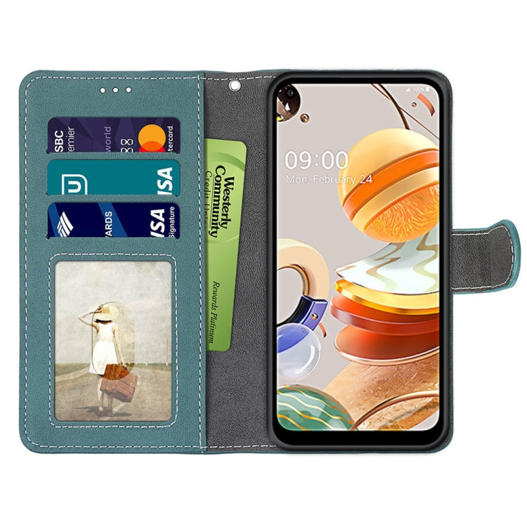 For LG K61 Retro Frosted Horizontal Flip PU Leather Case with Holder & Card Slots & Wallet & Photo Frame