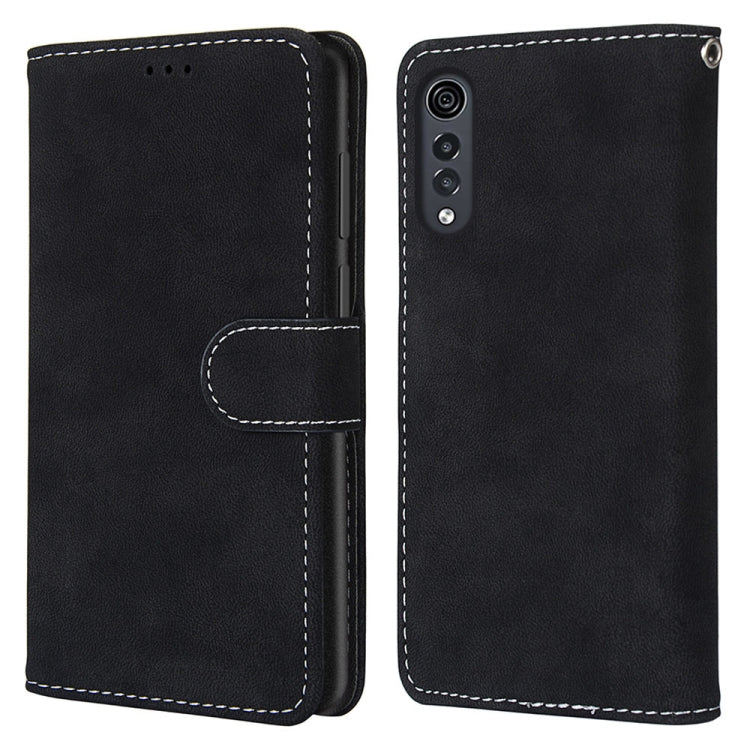 For LG Velvet Retro Frosted Horizontal Flip PU Leather Case with Holder & Card Slots & Wallet & Photo Frame