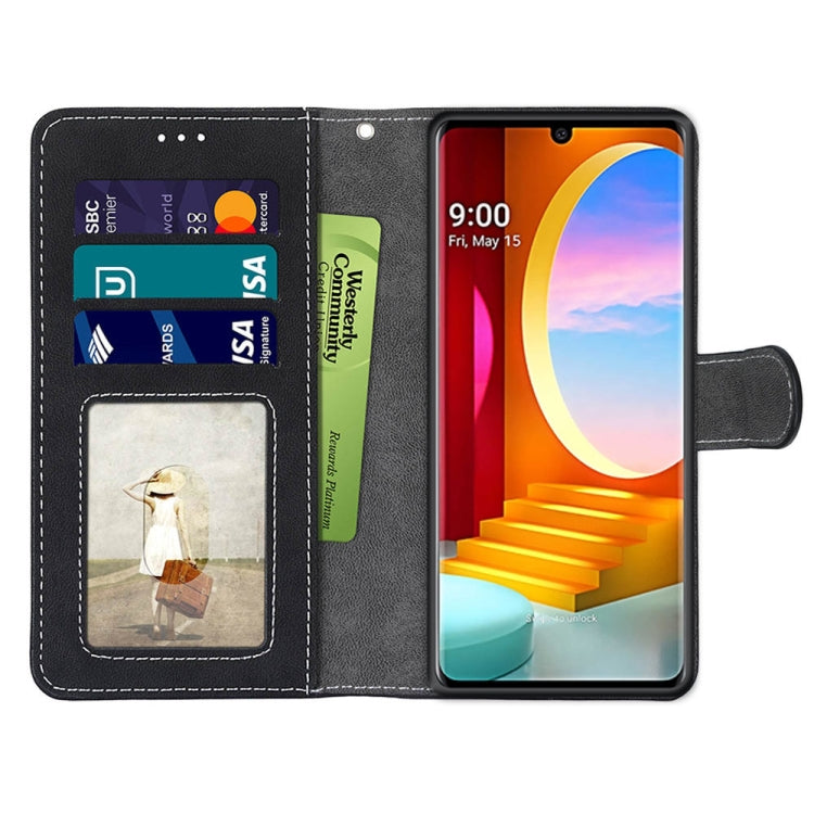 For LG Velvet Retro Frosted Horizontal Flip PU Leather Case with Holder & Card Slots & Wallet & Photo Frame