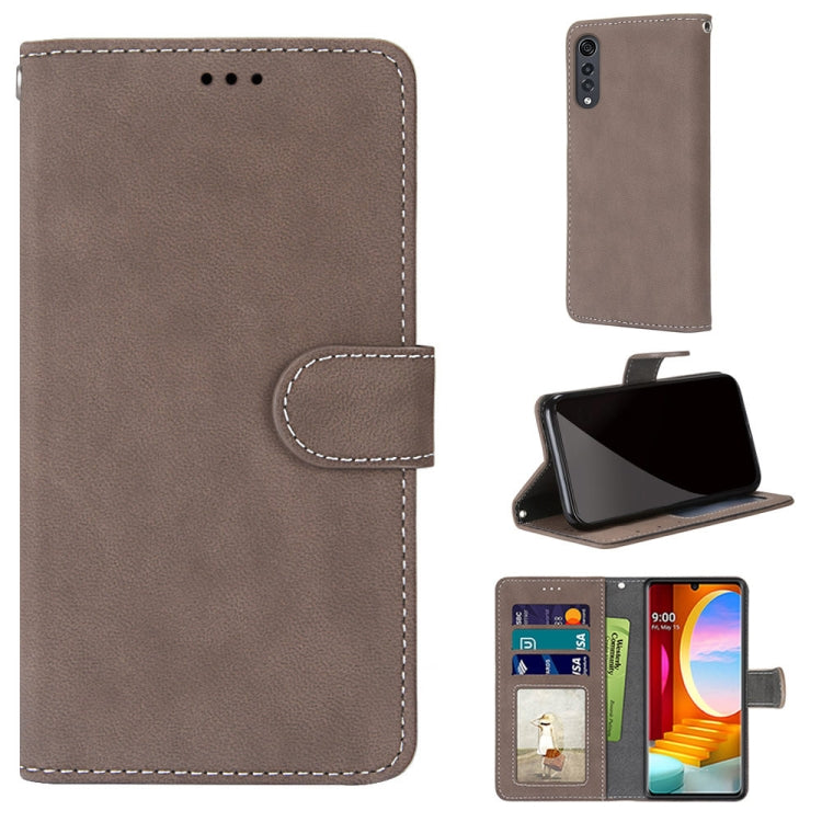For LG Velvet Retro Frosted Horizontal Flip PU Leather Case with Holder & Card Slots & Wallet & Photo Frame