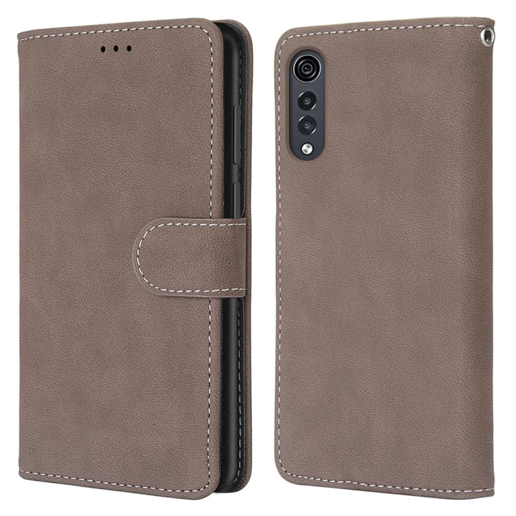 For LG Velvet Retro Frosted Horizontal Flip PU Leather Case with Holder & Card Slots & Wallet & Photo Frame
