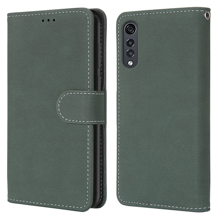 For LG Velvet Retro Frosted Horizontal Flip PU Leather Case with Holder & Card Slots & Wallet & Photo Frame