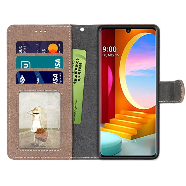 For LG Velvet Retro Frosted Horizontal Flip PU Leather Case with Holder & Card Slots & Wallet & Photo Frame