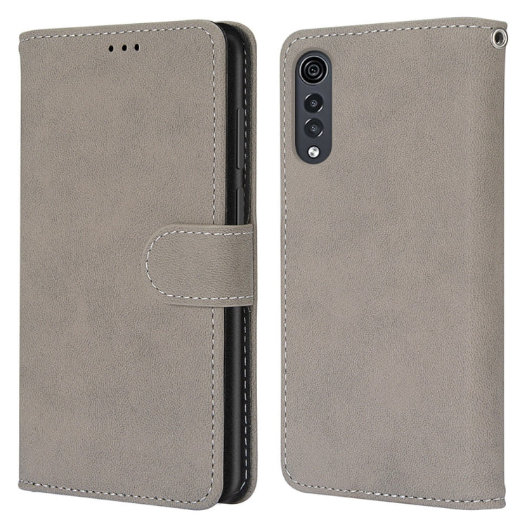 For LG Velvet Retro Frosted Horizontal Flip PU Leather Case with Holder & Card Slots & Wallet & Photo Frame
