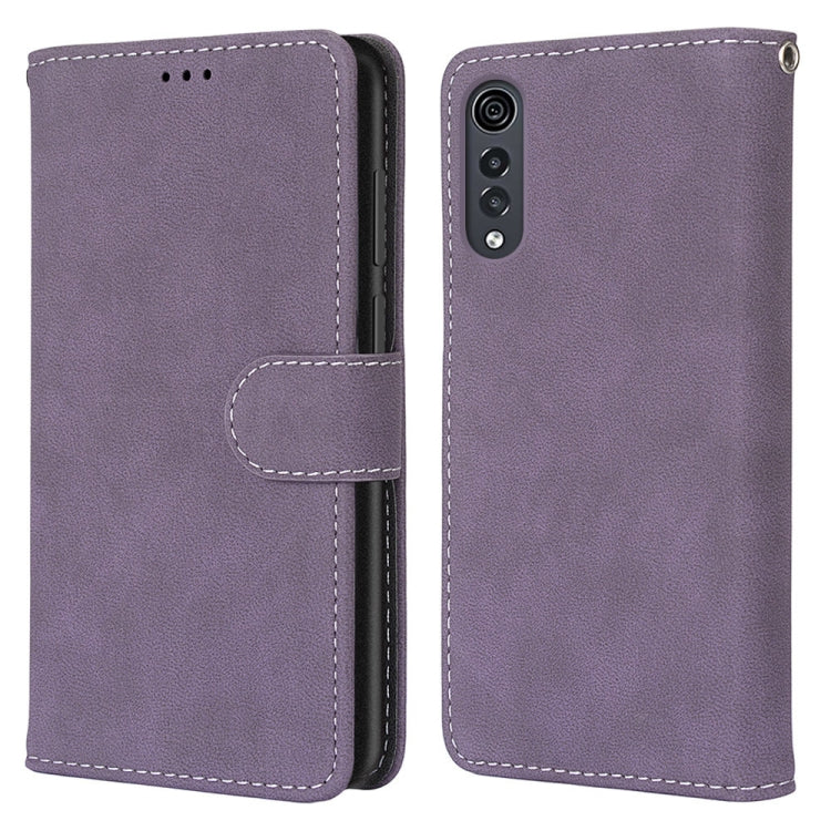 For LG Velvet Retro Frosted Horizontal Flip PU Leather Case with Holder & Card Slots & Wallet & Photo Frame