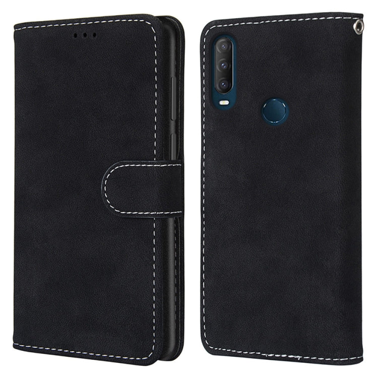 For Alcatel 1SE 2020 Retro Frosted Horizontal Flip PU Leather Case with Holder & Card Slots & Wallet & Photo Frame