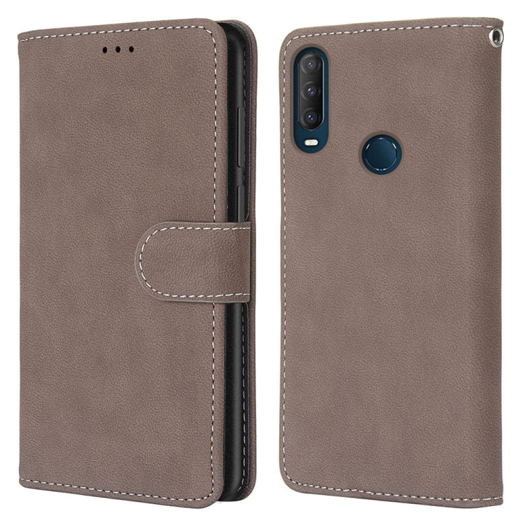 For Alcatel 1SE 2020 Retro Frosted Horizontal Flip PU Leather Case with Holder & Card Slots & Wallet & Photo Frame