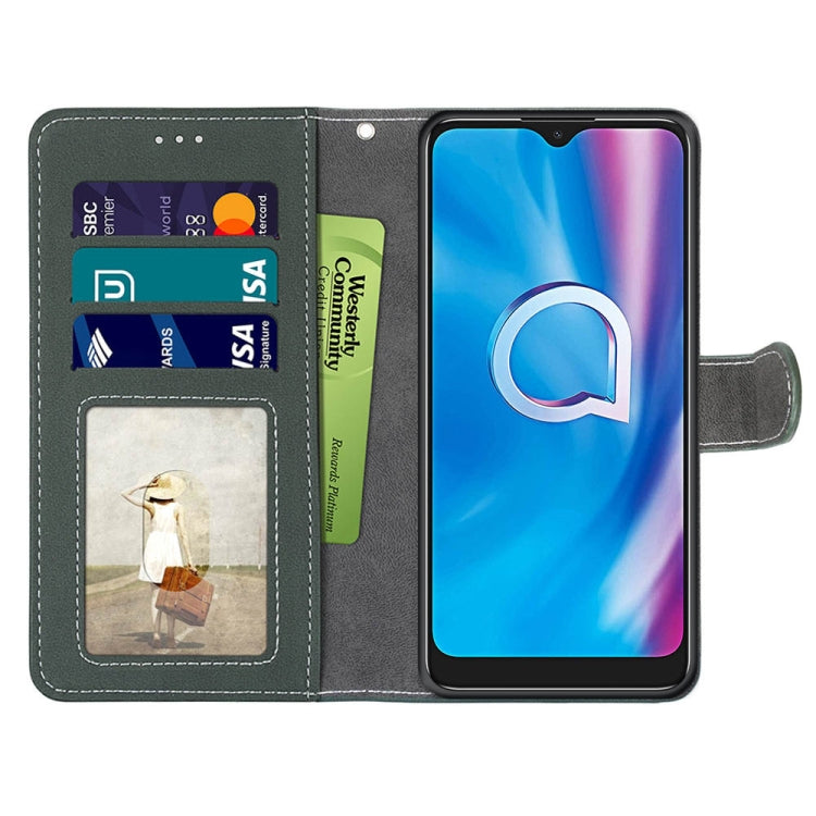 For Alcatel 1SE 2020 Retro Frosted Horizontal Flip PU Leather Case with Holder & Card Slots & Wallet & Photo Frame