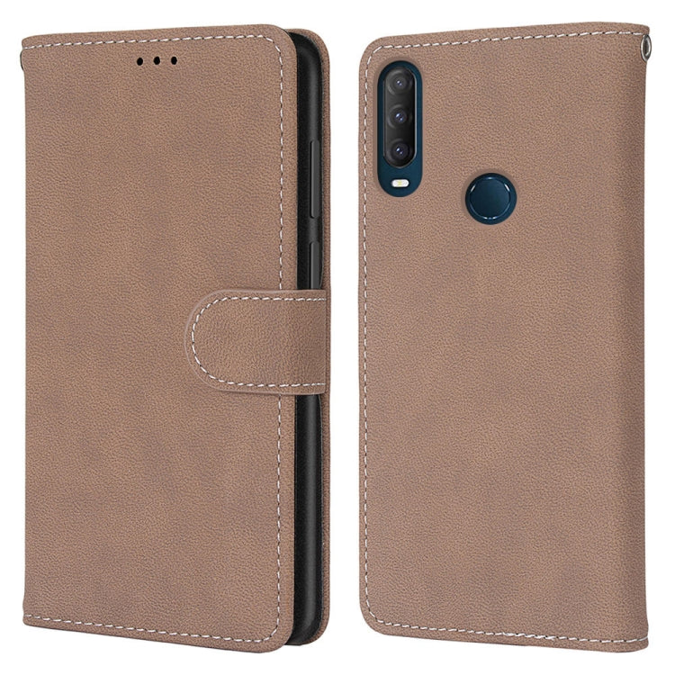 For Alcatel 1SE 2020 Retro Frosted Horizontal Flip PU Leather Case with Holder & Card Slots & Wallet & Photo Frame