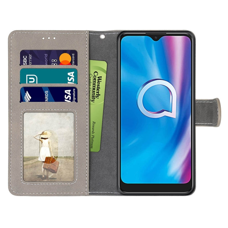 For Alcatel 1SE 2020 Retro Frosted Horizontal Flip PU Leather Case with Holder & Card Slots & Wallet & Photo Frame