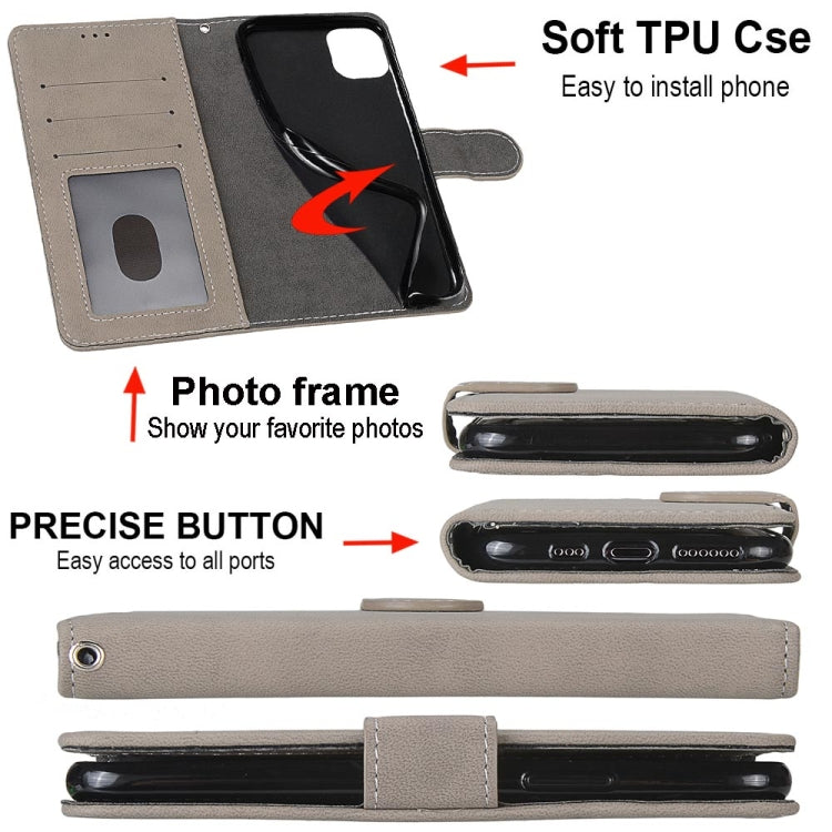 For Alcatel 1SE 2020 Retro Frosted Horizontal Flip PU Leather Case with Holder & Card Slots & Wallet & Photo Frame