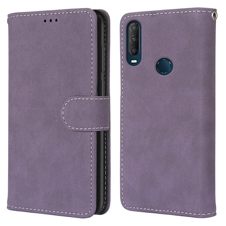 For Alcatel 1SE 2020 Retro Frosted Horizontal Flip PU Leather Case with Holder & Card Slots & Wallet & Photo Frame