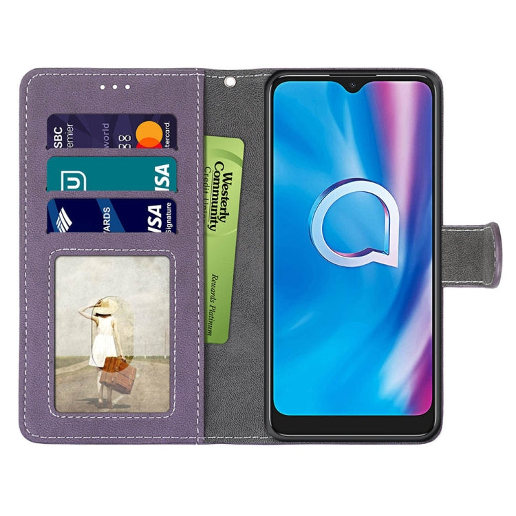 For Alcatel 1SE 2020 Retro Frosted Horizontal Flip PU Leather Case with Holder & Card Slots & Wallet & Photo Frame
