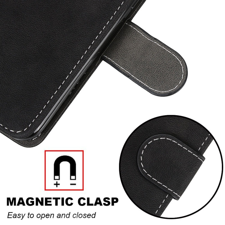 For Alcatel 3X (2020) Retro Frosted Horizontal Flip PU Leather Case with Holder & Card Slots & Wallet & Photo Frame