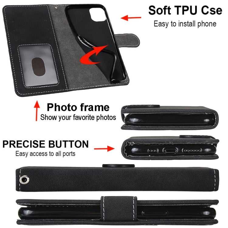 For Alcatel 3X (2020) Retro Frosted Horizontal Flip PU Leather Case with Holder & Card Slots & Wallet & Photo Frame