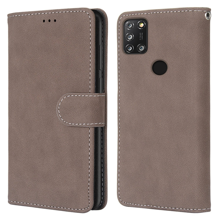 For Alcatel 3X (2020) Retro Frosted Horizontal Flip PU Leather Case with Holder & Card Slots & Wallet & Photo Frame