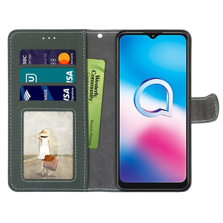 For Alcatel 3X (2020) Retro Frosted Horizontal Flip PU Leather Case with Holder & Card Slots & Wallet & Photo Frame