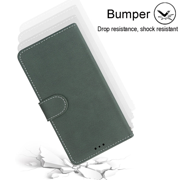 For Alcatel 3X (2020) Retro Frosted Horizontal Flip PU Leather Case with Holder & Card Slots & Wallet & Photo Frame