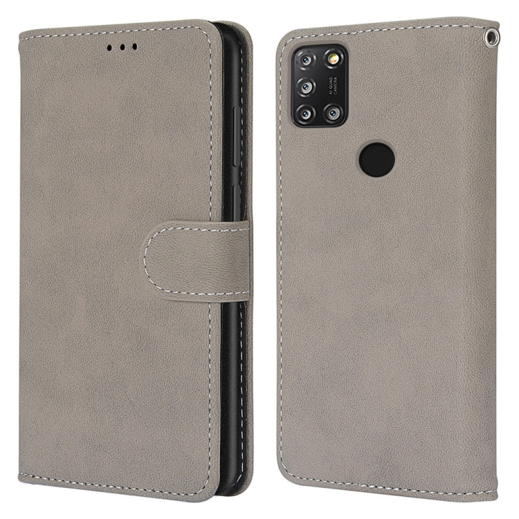 For Alcatel 3X (2020) Retro Frosted Horizontal Flip PU Leather Case with Holder & Card Slots & Wallet & Photo Frame