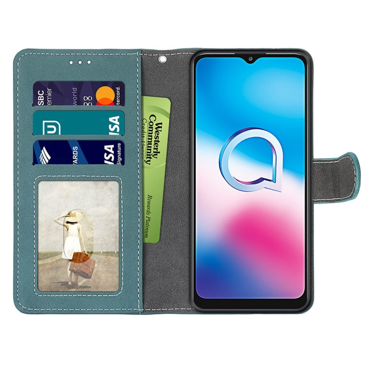 For Alcatel 3X (2020) Retro Frosted Horizontal Flip PU Leather Case with Holder & Card Slots & Wallet & Photo Frame