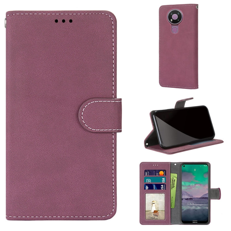 For Nokia 3.4 Retro Frosted Horizontal Flip PU Leather Case with Holder & Card Slots & Wallet & Photo Frame