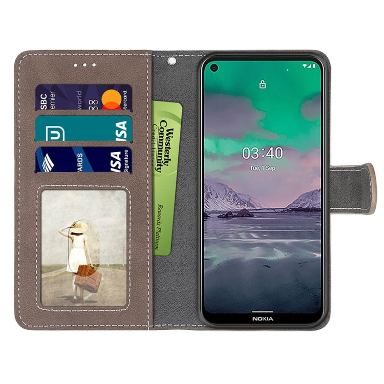 For Nokia 3.4 Retro Frosted Horizontal Flip PU Leather Case with Holder & Card Slots & Wallet & Photo Frame