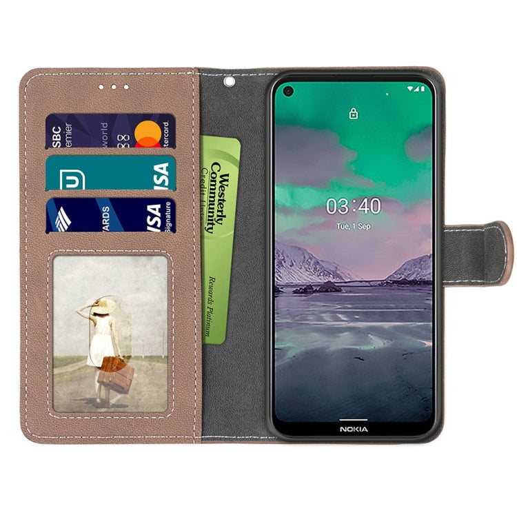 For Nokia 3.4 Retro Frosted Horizontal Flip PU Leather Case with Holder & Card Slots & Wallet & Photo Frame