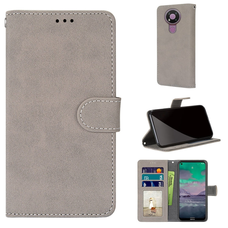 For Nokia 3.4 Retro Frosted Horizontal Flip PU Leather Case with Holder & Card Slots & Wallet & Photo Frame