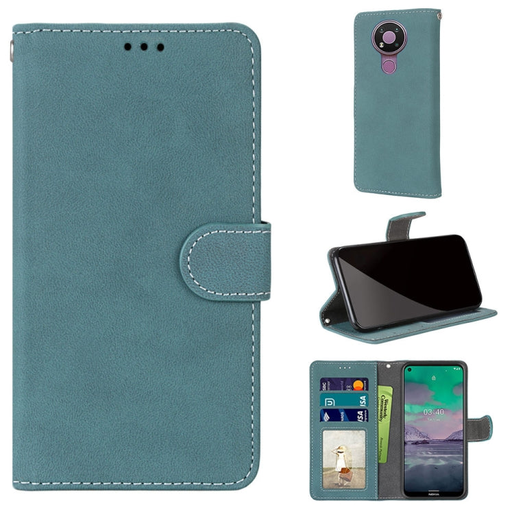 For Nokia 3.4 Retro Frosted Horizontal Flip PU Leather Case with Holder & Card Slots & Wallet & Photo Frame