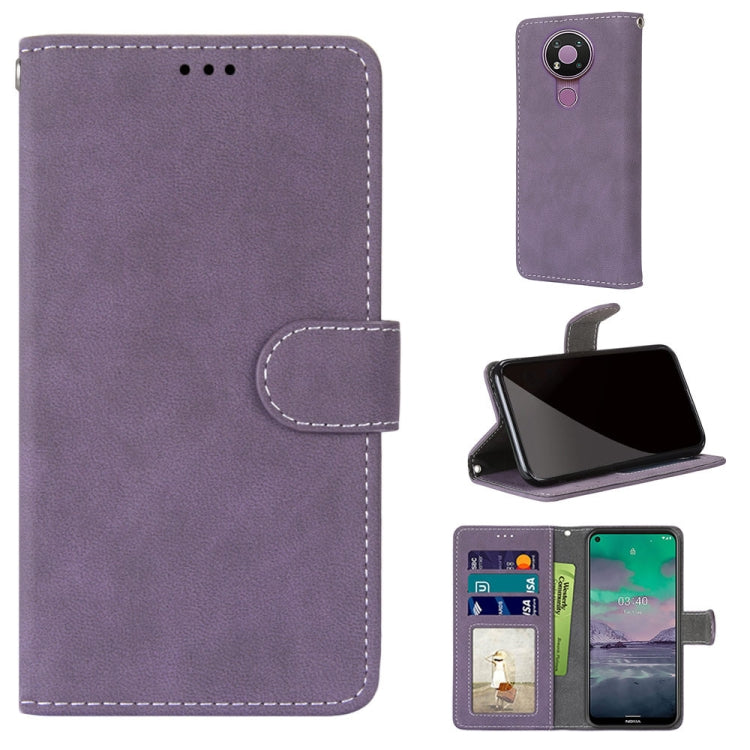 For Nokia 3.4 Retro Frosted Horizontal Flip PU Leather Case with Holder & Card Slots & Wallet & Photo Frame