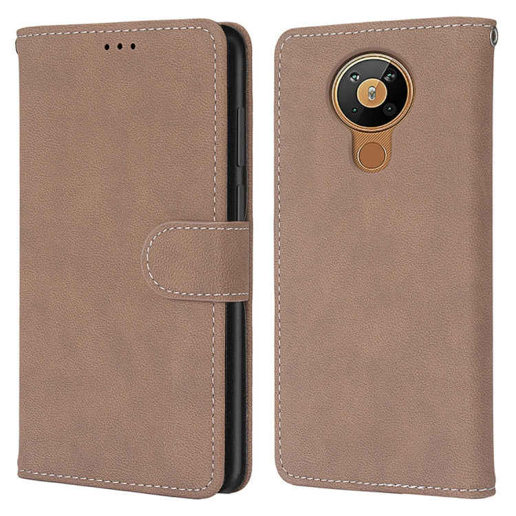 For Nokia 5.3 Retro Frosted Horizontal Flip PU Leather Case with Holder & Card Slots & Wallet & Photo Frame