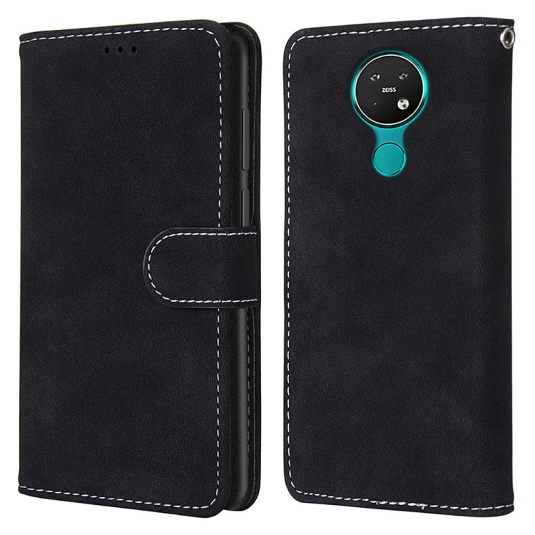 For Nokia 7.2 Retro Frosted Horizontal Flip PU Leather Case with Holder & Card Slots & Wallet & Photo Frame