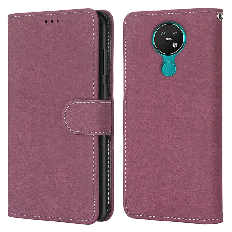 For Nokia 7.2 Retro Frosted Horizontal Flip PU Leather Case with Holder & Card Slots & Wallet & Photo Frame