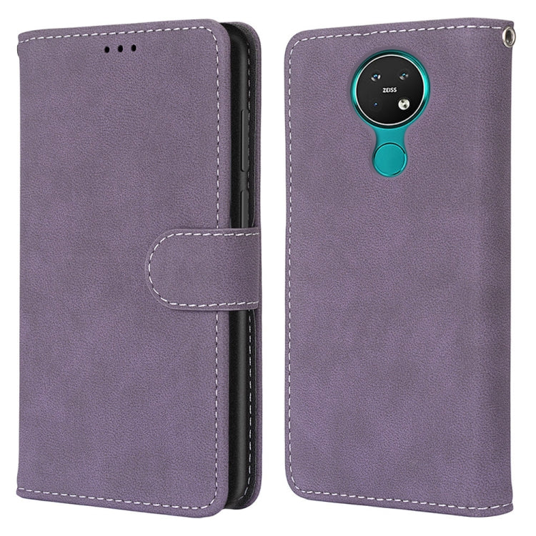 For Nokia 7.2 Retro Frosted Horizontal Flip PU Leather Case with Holder & Card Slots & Wallet & Photo Frame