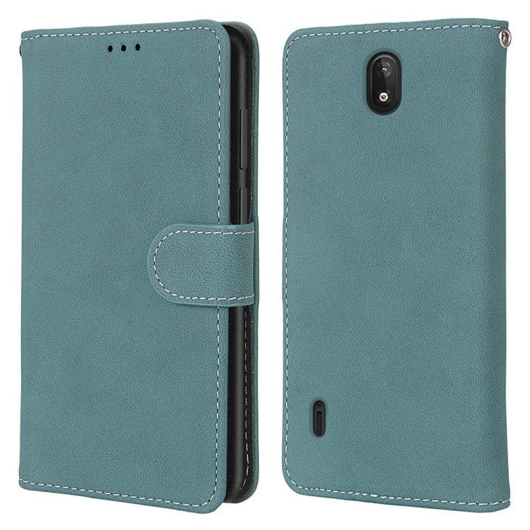 For Nokia C2 Retro Frosted Horizontal Flip PU Leather Case with Holder & Card Slots & Wallet & Photo Frame