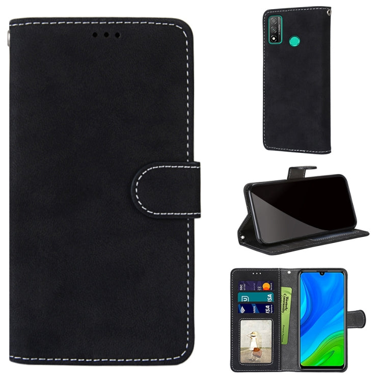 For Huawei P Smart 2020 Retro Frosted Horizontal Flip PU Leather Case with Holder & Card Slots & Wallet & Photo Frame