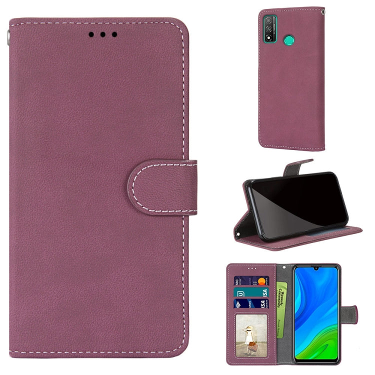 For Huawei P Smart 2020 Retro Frosted Horizontal Flip PU Leather Case with Holder & Card Slots & Wallet & Photo Frame