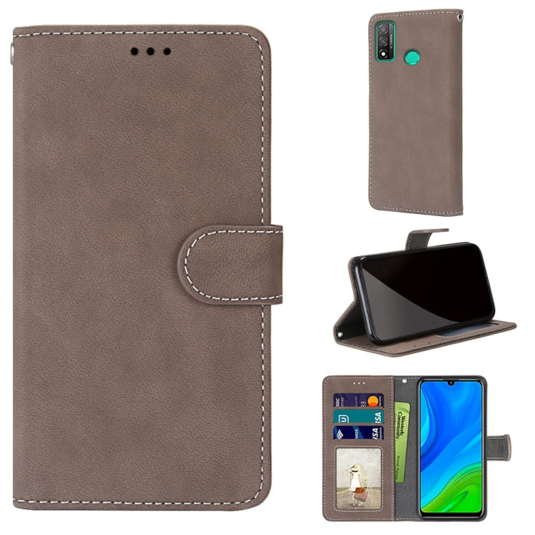 For Huawei P Smart 2020 Retro Frosted Horizontal Flip PU Leather Case with Holder & Card Slots & Wallet & Photo Frame