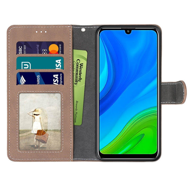 For Huawei P Smart 2020 Retro Frosted Horizontal Flip PU Leather Case with Holder & Card Slots & Wallet & Photo Frame