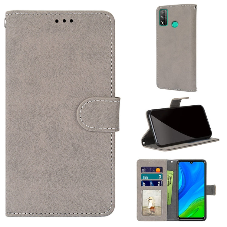 For Huawei P Smart 2020 Retro Frosted Horizontal Flip PU Leather Case with Holder & Card Slots & Wallet & Photo Frame